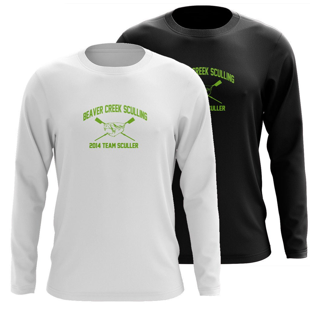 Custom Beaver Creek Sculling Long Sleeve Cotton T-Shirt