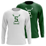 Custom Shen Crew Long Sleeve Cotton T-Shirt
