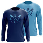 Custom Kansas City Boat Club Long Sleeve Cotton T-Shirt