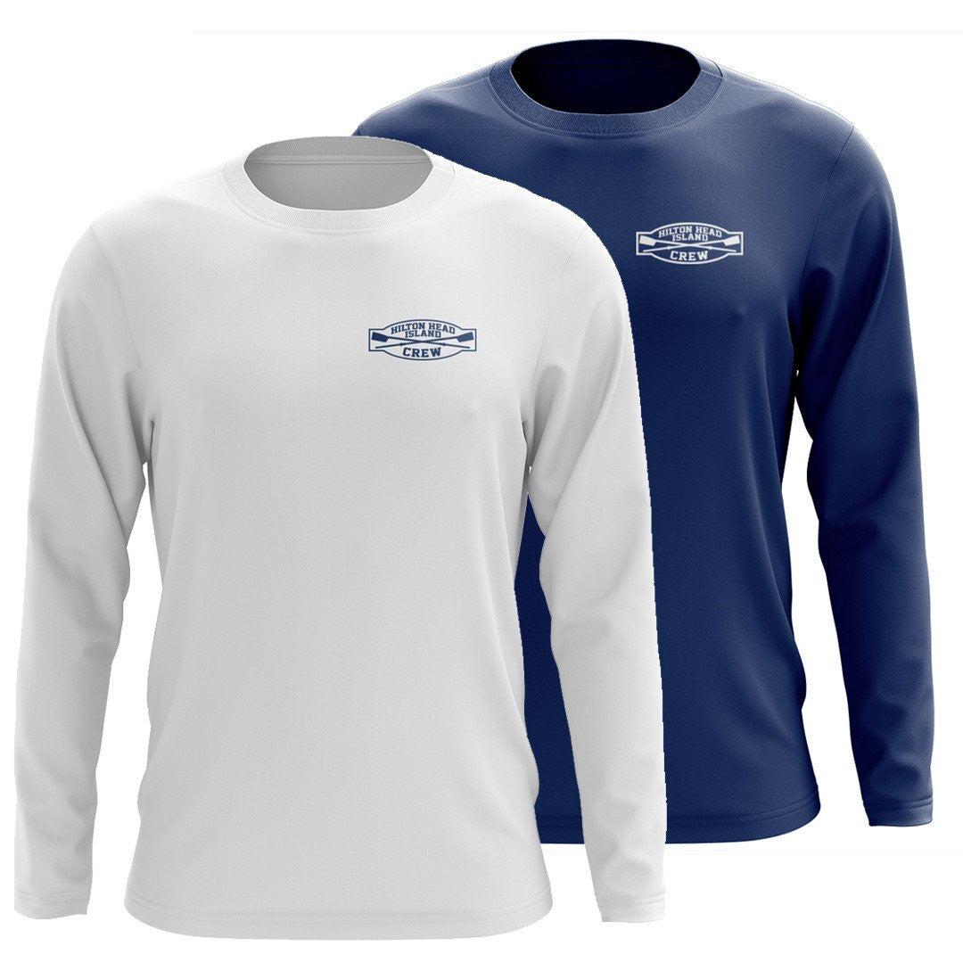 Hilton Head Island Crew Long Sleeve Cotton T-Shirt