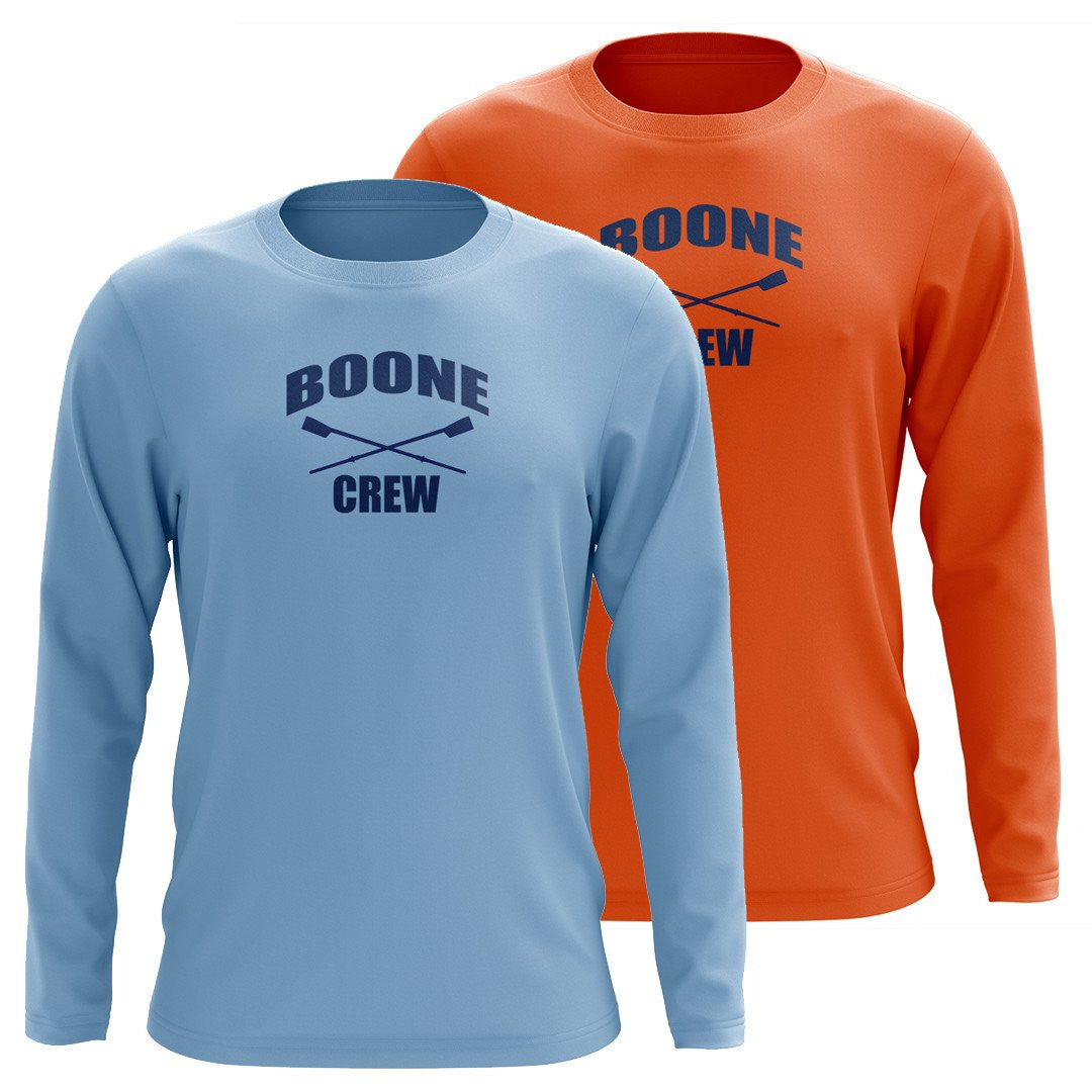 Custom Boone Crew Long Sleeve Cotton T-Shirt