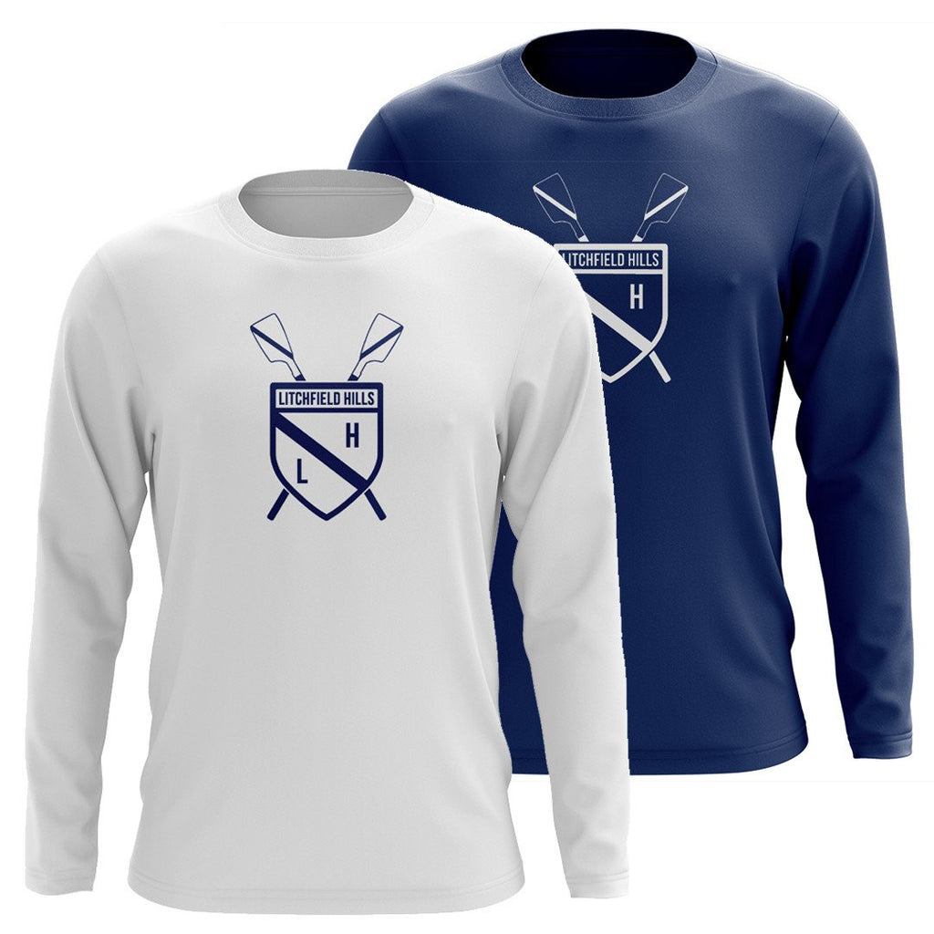 Custom Litchfield Hills Rowing Club Long Sleeve Cotton T-Shirt
