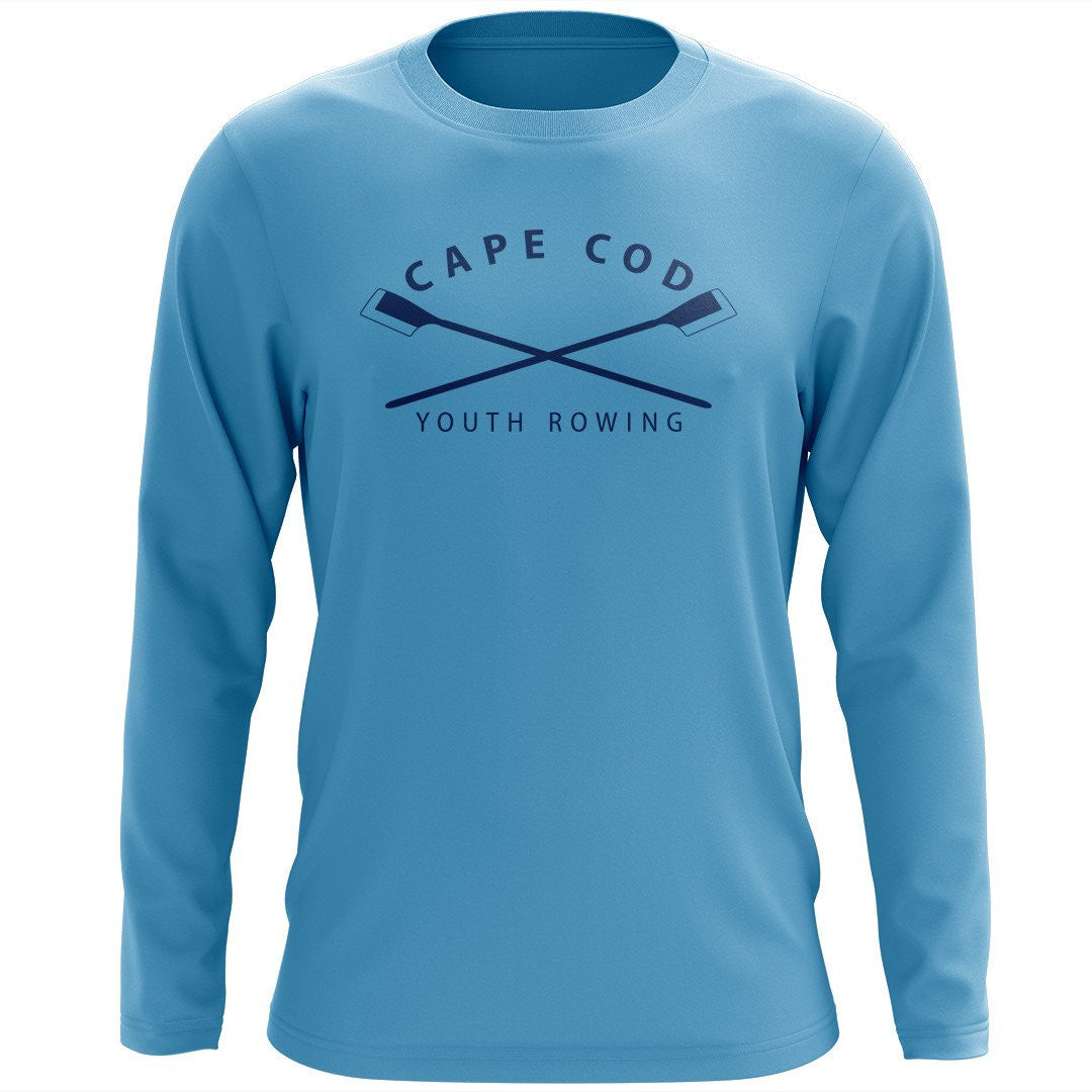 Custom Cape Cod Youth Rowing Long Sleeve Cotton T-Shirt
