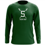 Custom Shen Crew Long Sleeve Cotton T-Shirt