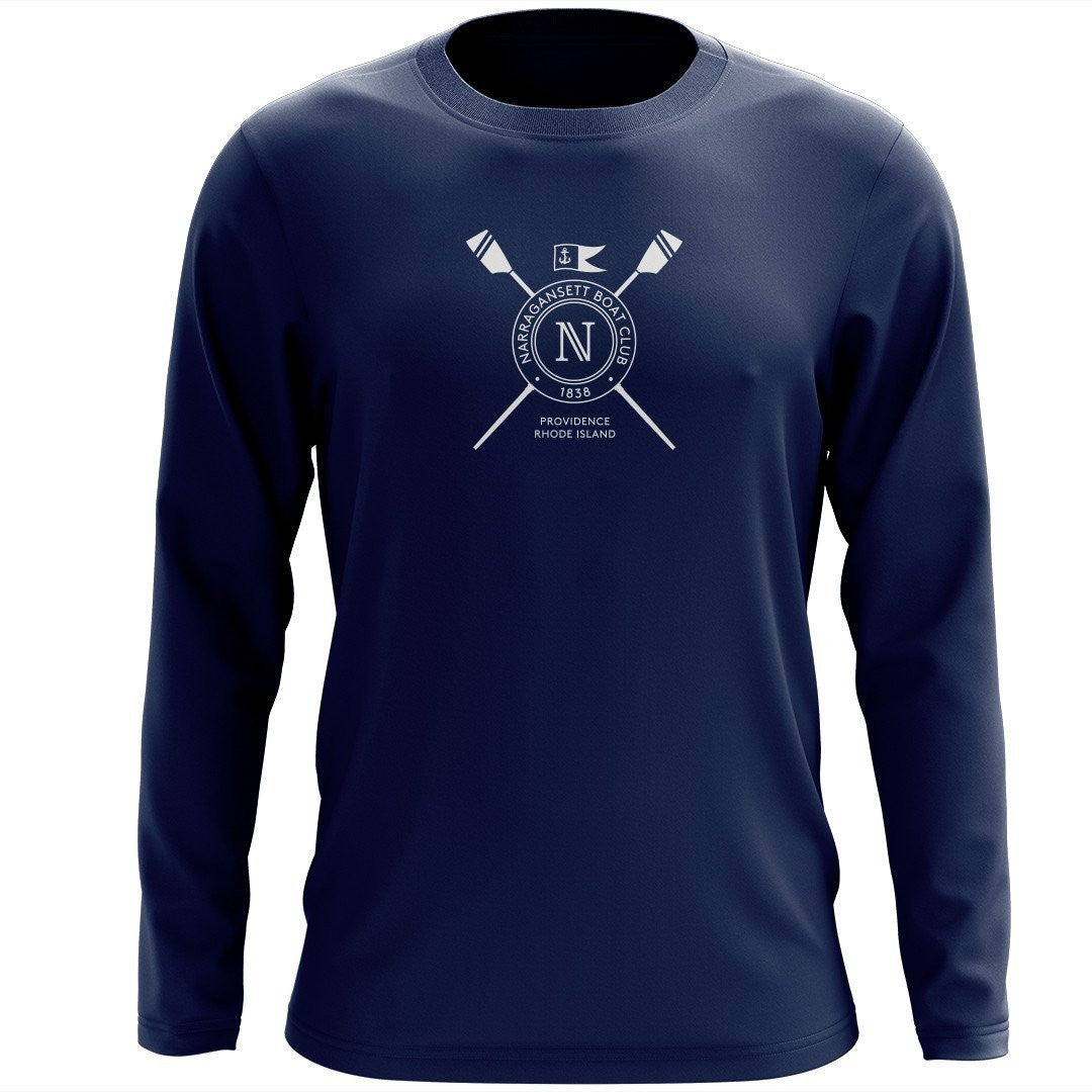 Custom Narragansett Boat Club Long Sleeve Cotton T-Shirt