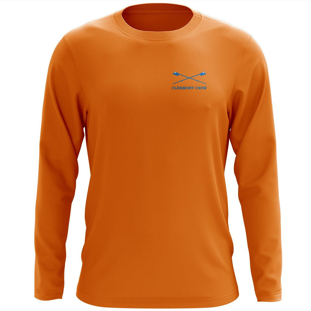 Custom Clermont Crew Long Sleeve Cotton T-Shirt