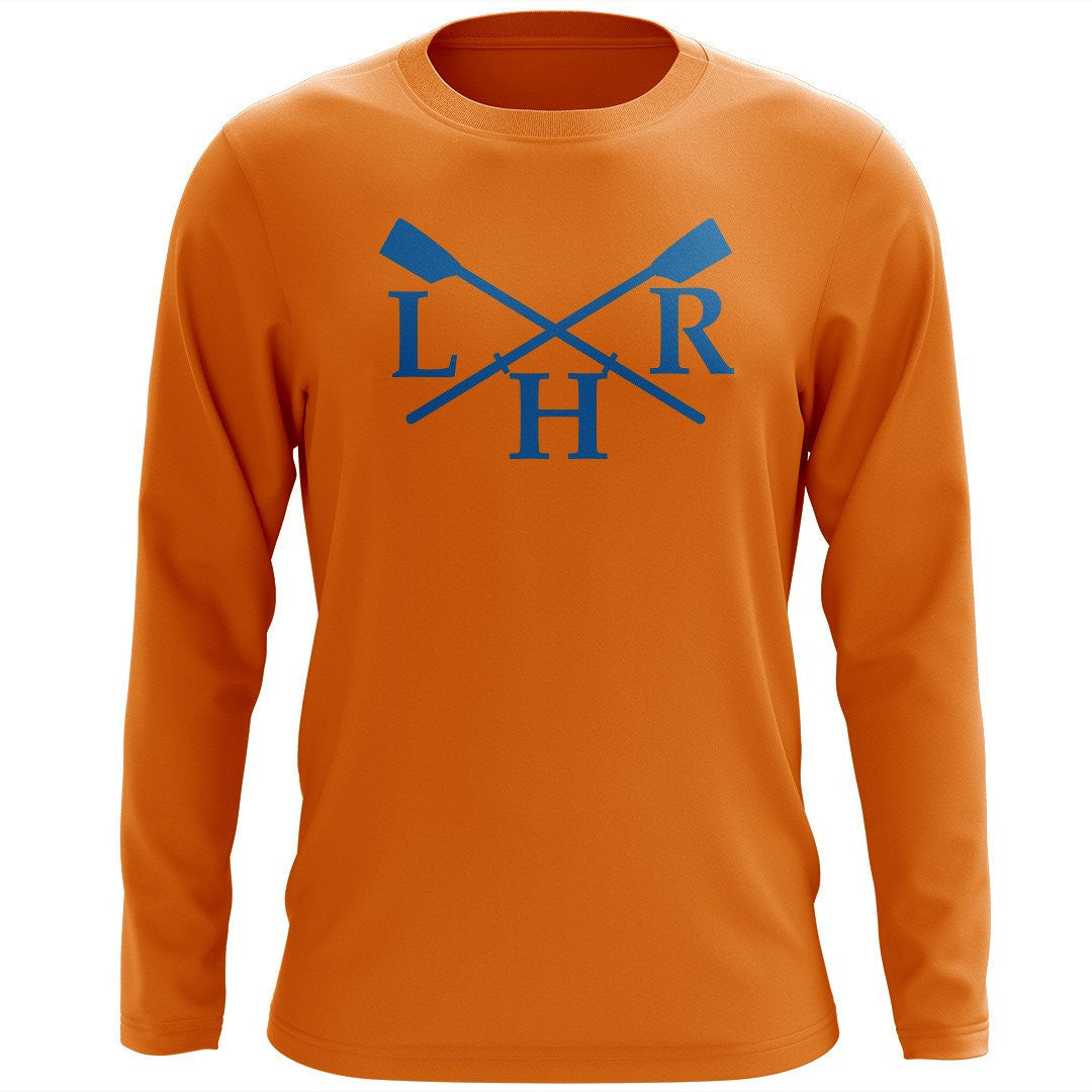 Custom Lake Houston Rowing Long Sleeve Cotton T-Shirt
