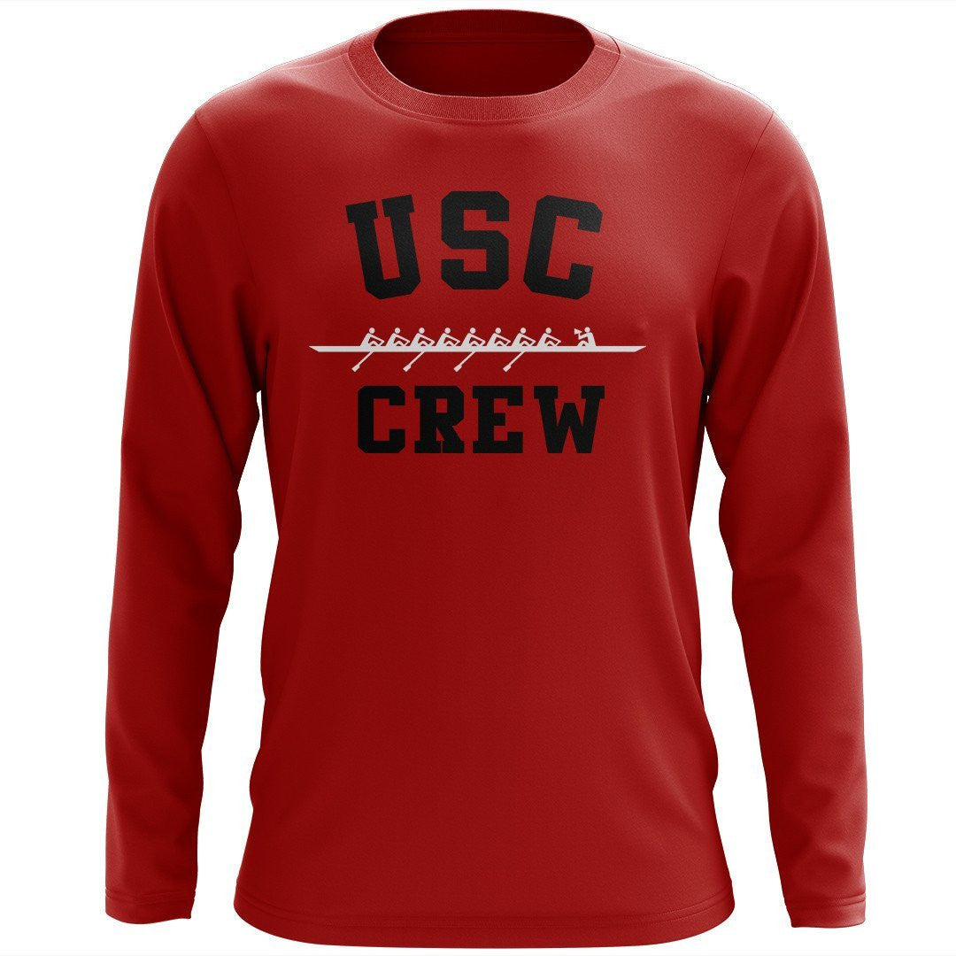 Custom Upper St Clair Crew Long Sleeve Cotton T-Shirt