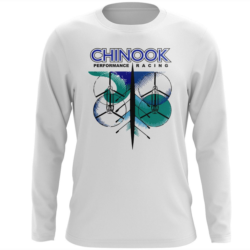 Custom Chinook Performance Racing Long Sleeve Cotton T-Shirt