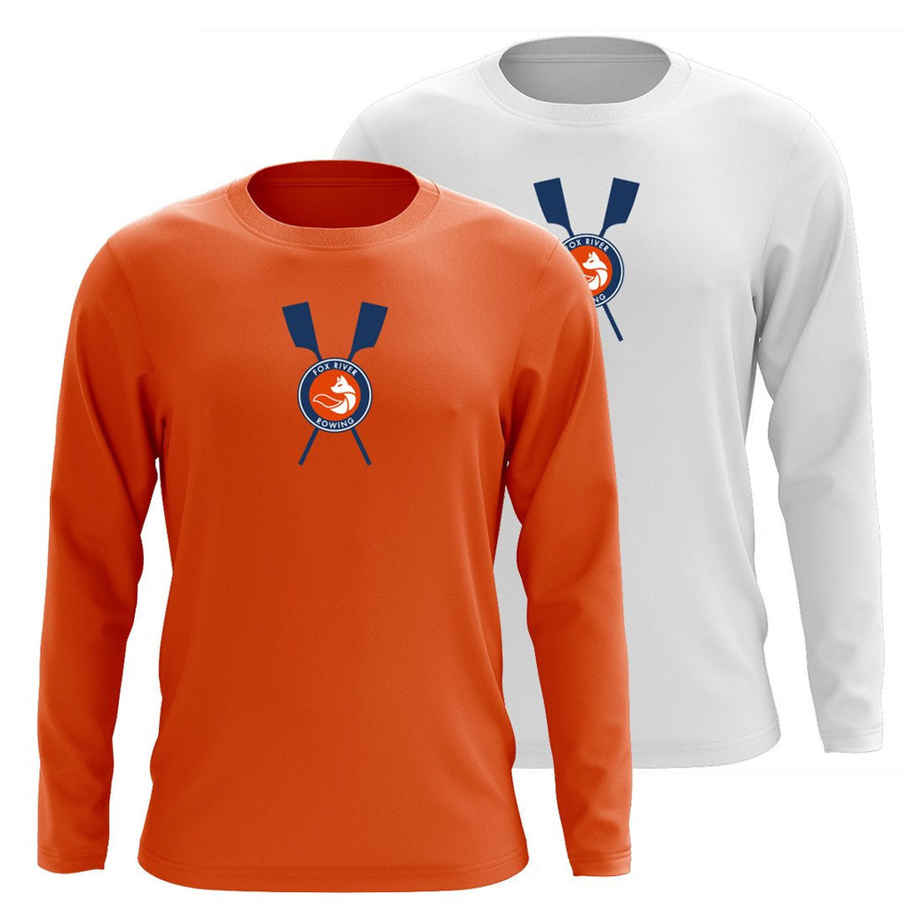 Custom Fox River Rowing Association Long Sleeve Cotton T-Shirt