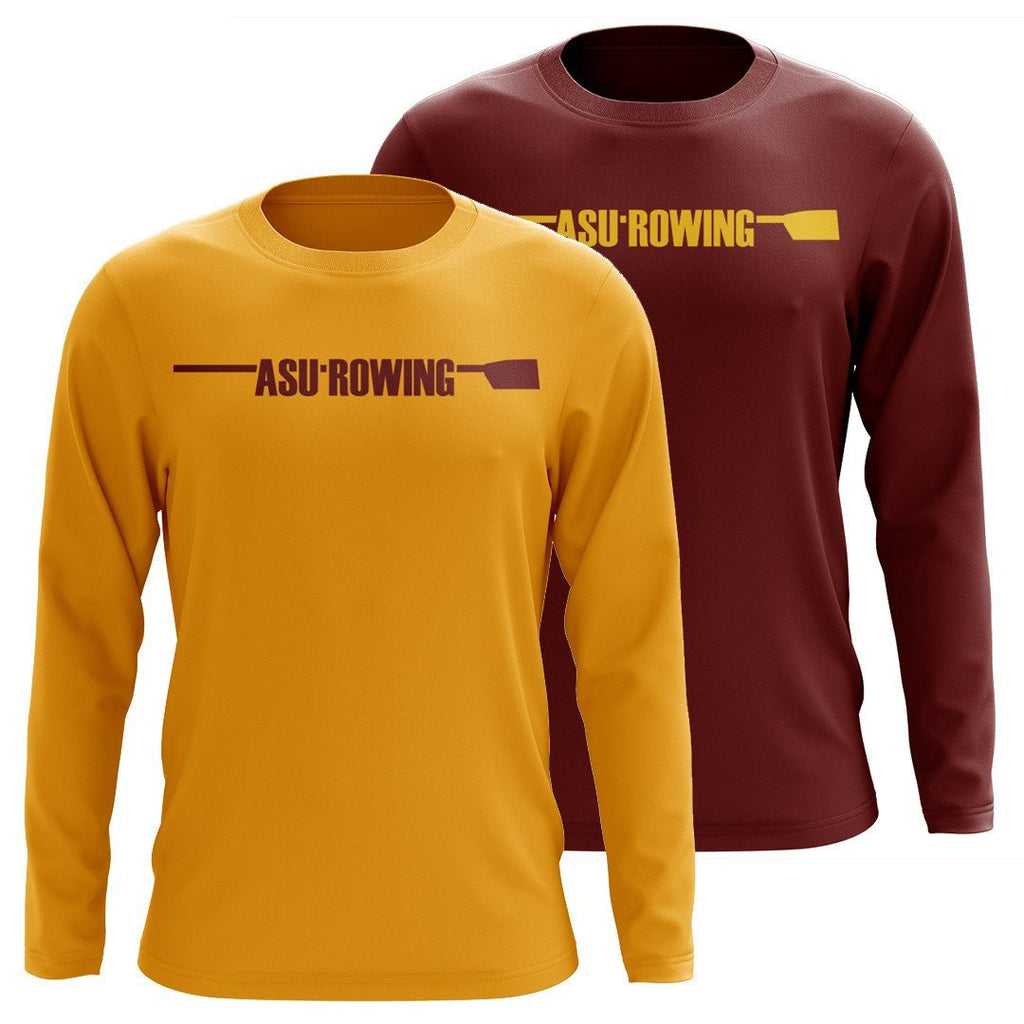 Custom Arizona State Rowing Long Sleeve Cotton T-Shirt