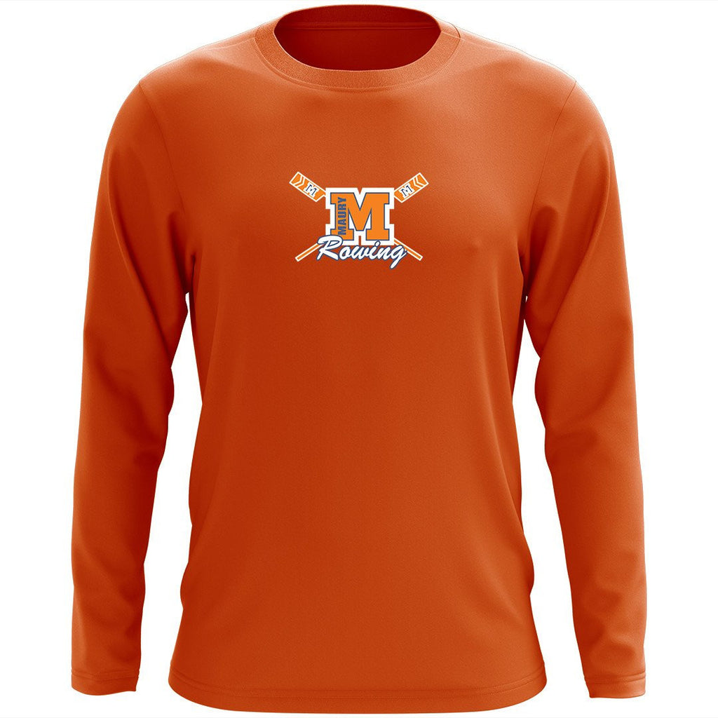 Custom Maury Crew Long Sleeve Cotton T-Shirt