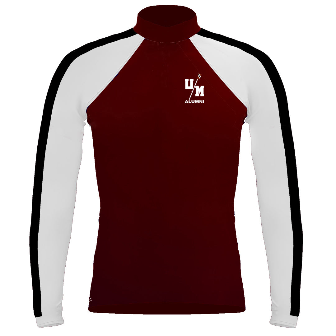 Long Sleeve UMASS Alumni 1/4 Zip Warm-Up Shirt