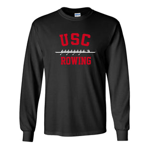 Custom USC Rowing Long Sleeve Cotton T-Shirt