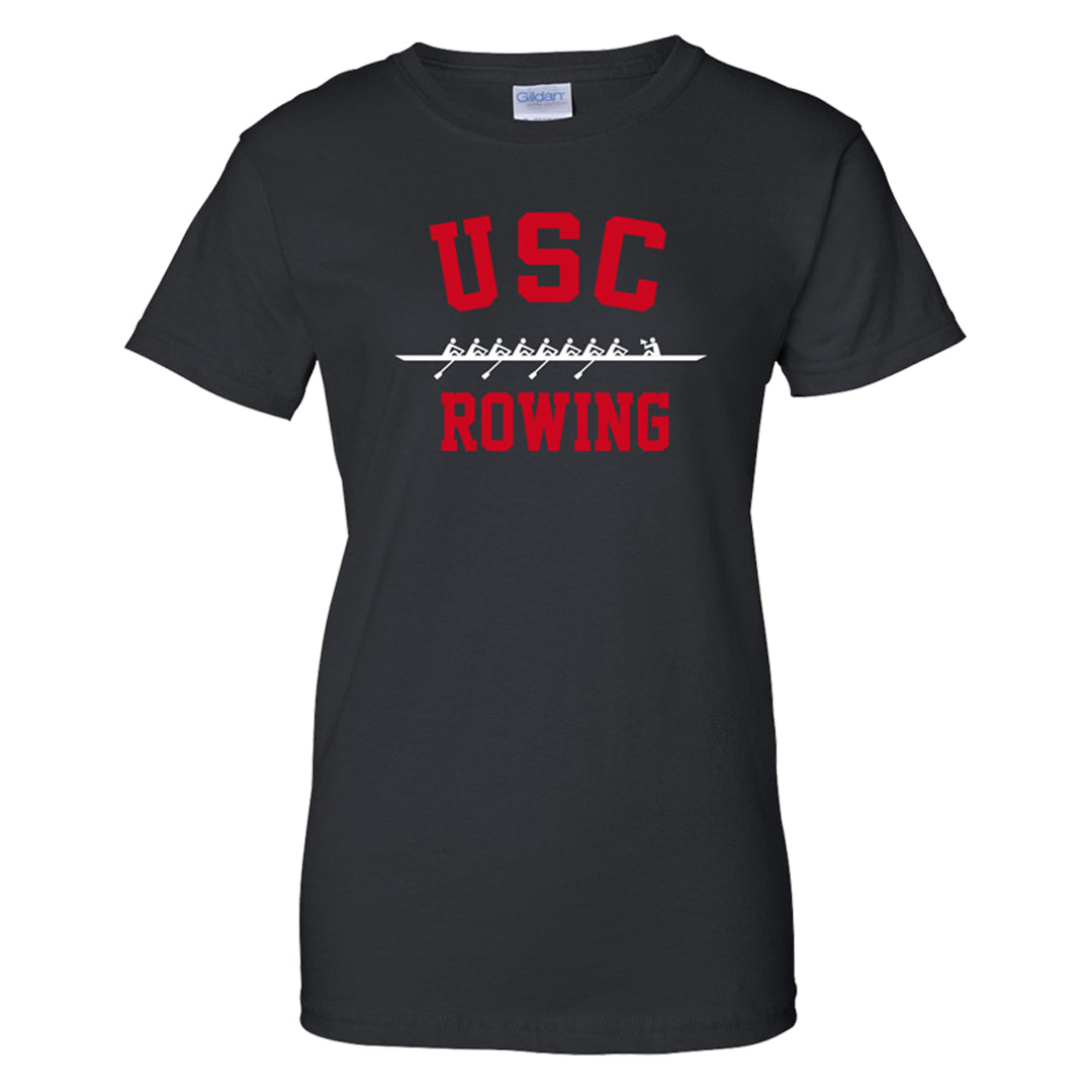 100% Cotton USC Rowing Women's Team Spirit T-Shirt