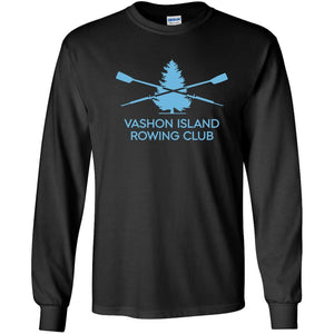 Custom Vashon Crew Long Sleeve Cotton T-Shirt