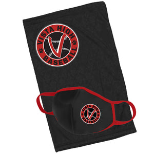 Vista High Baseball Face Mask & Gaiter Bundle (1 mask, 1 gaiter)