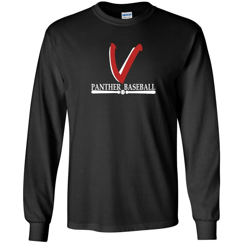 Vista Baseball Men's Long Sleeve Cotton T-Shirt