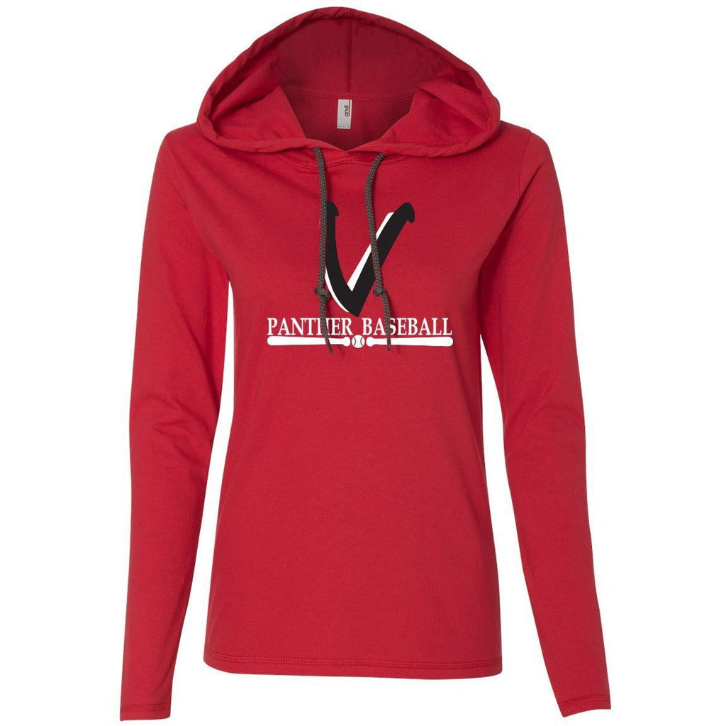 Vista Baseball Ladies Hooded T-Shirt