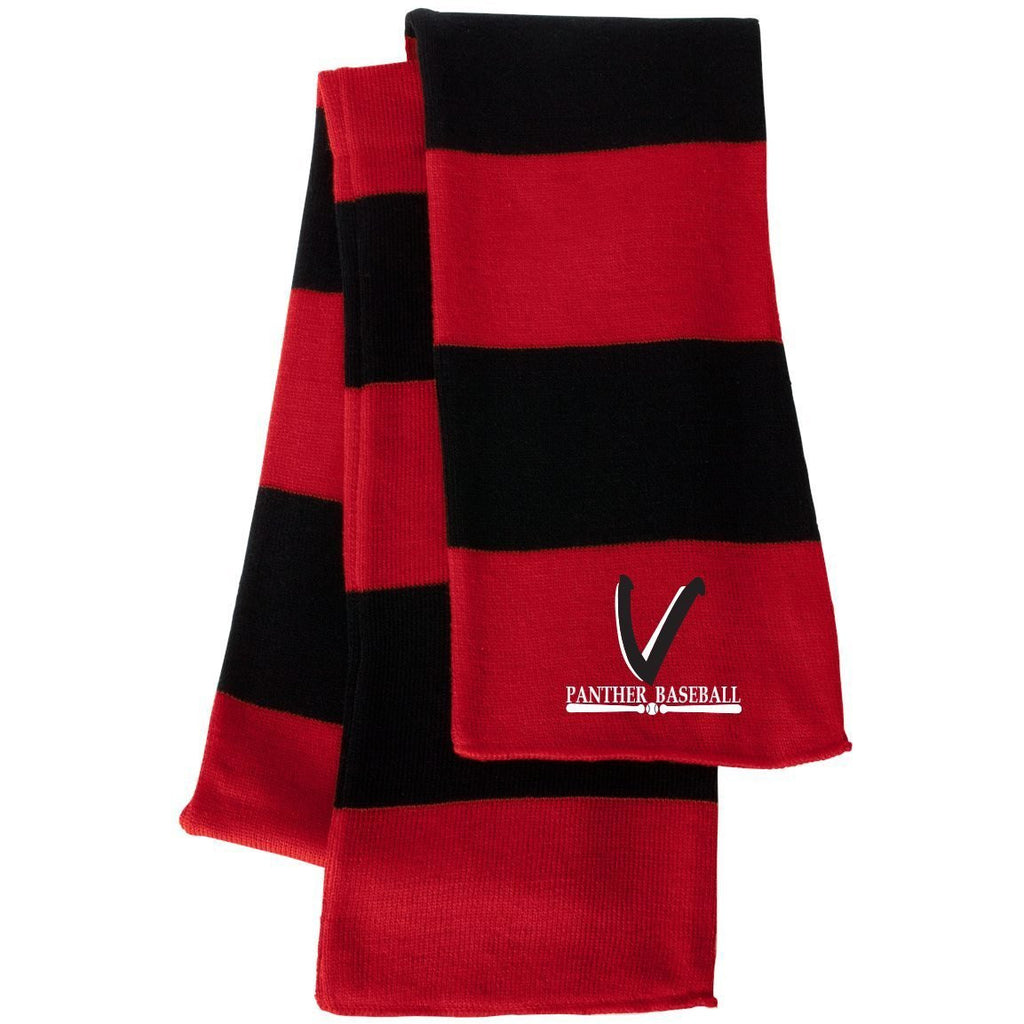 Vista Baseball Knit Striped Scarf