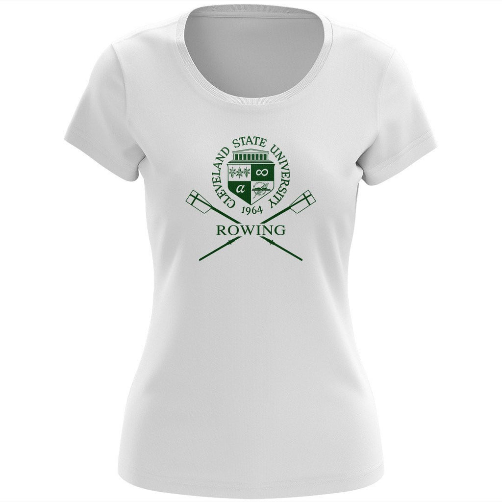 100% Cotton Cleveland State University Rowing Women's Team Spirit T-Shirt