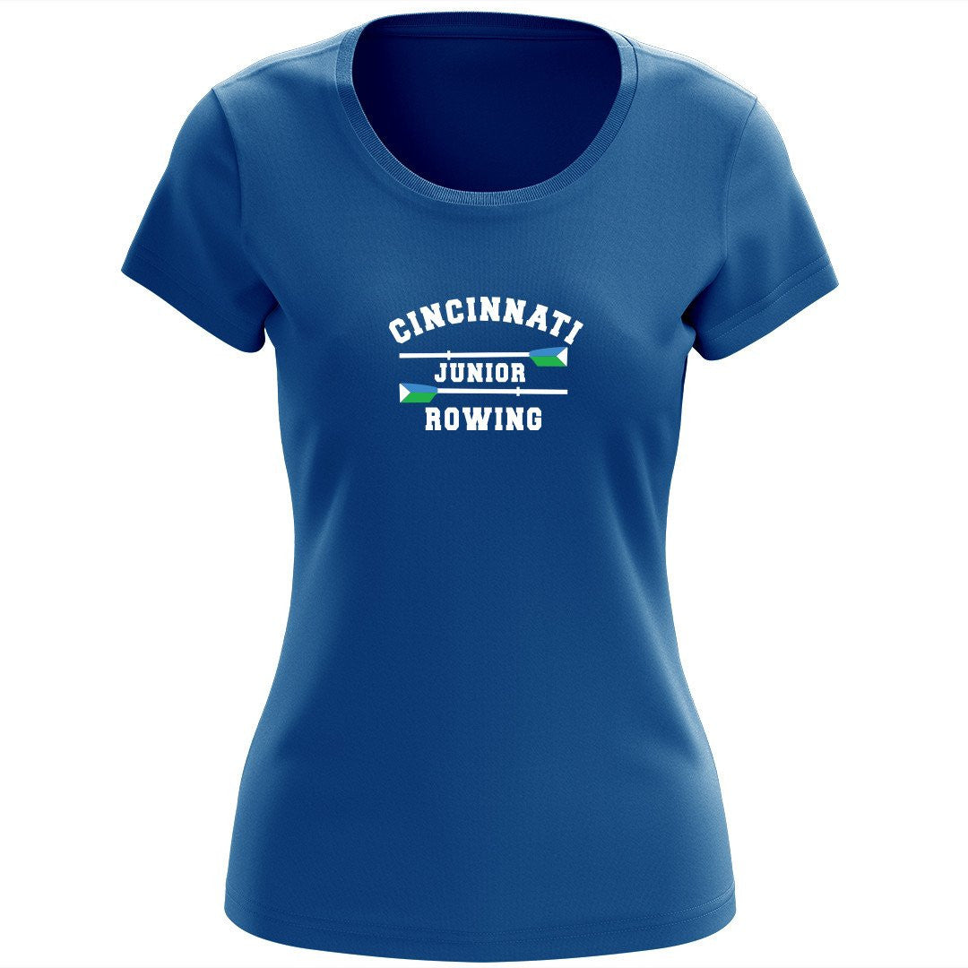 100% Cotton Cincinnati Juniors Rowing Club Women's Team Spirit T-Shirt