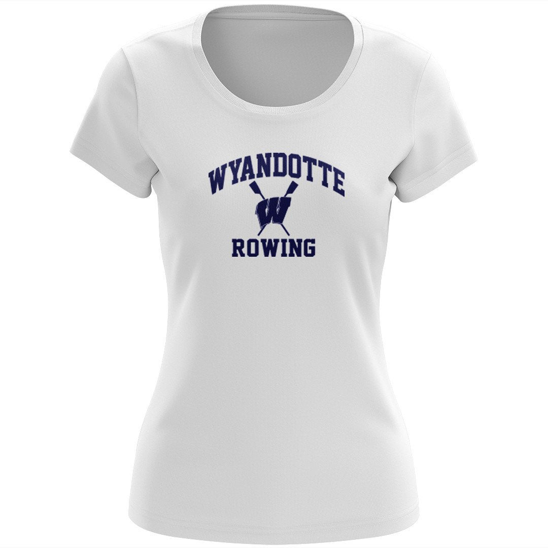 100% Cotton Wyandotte Rowing Women's Team Spirit T-Shirt