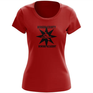 100% Cotton  Bergen County Rowing Association Women's Team Spirit T-Shirt