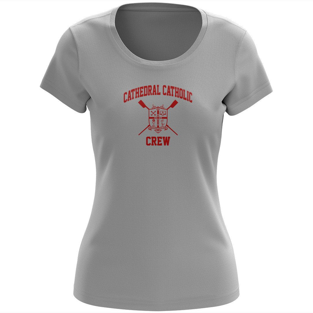 100% Cotton Cathedral Catholic Crew Women's Team Spirit T-Shirt
