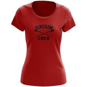100% Cotton Hingham Crew Women's Team Spirit T-Shirt